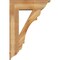 Ekena Millwork Olympic Traditional Rough Sawn Bracket w/ Offset Brace, Western Red Cedar, 8"W x 26"D x 38"H BKT0806X26X38OLY01RWR - alternate 4
